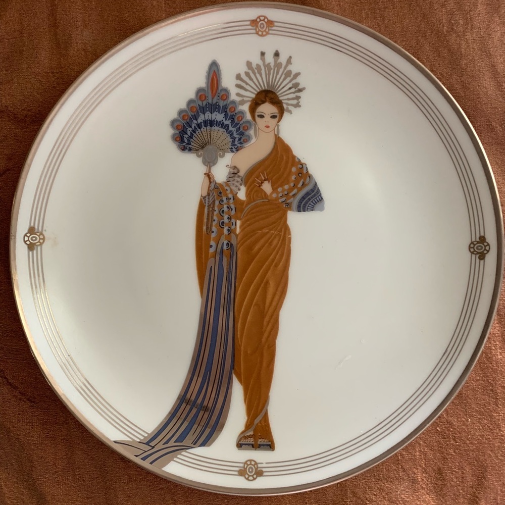 Decorated plate:House of Erte Collectors plate